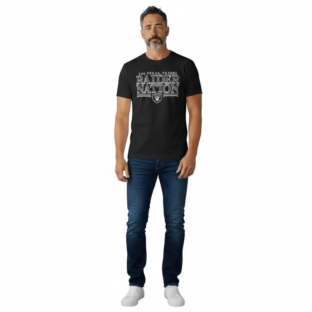 Las Vegas Raiders NFL Team Apparel Size XL Black Men’s T-Shirt